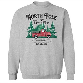 Men's North Pole Tree Farm Fleece Sweatshirt