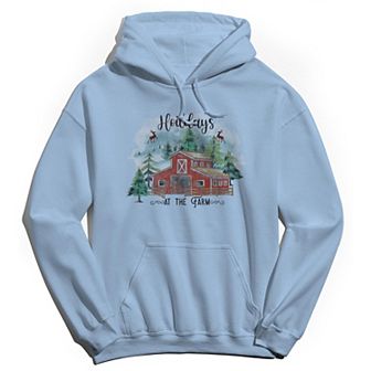 Men's Hoildays at the Farm Hoodie