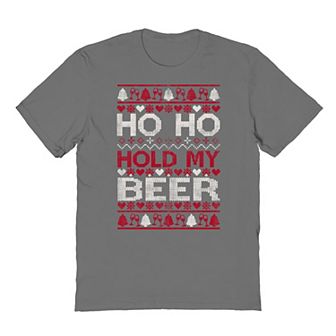 Men's Ho Ho Hold My Drink Graphic Tee