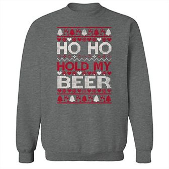 Men's Ho Ho Hold My Drink Fleece Sweatshirt
