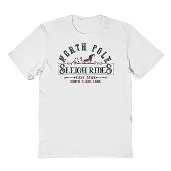 Men's North Pole Sleigh Graphic Tee