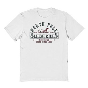 Men's North Pole Sleigh Graphic Tee