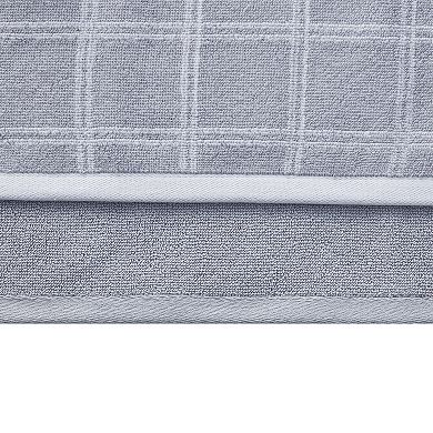 VCNY Home Sasha Grey Plaid Cotton Dobby Bath Towel Collection