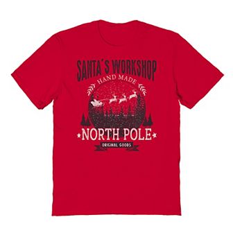 Men's Santa's Workshop Christmas Graphic Tee