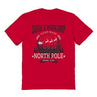 Men's Santa's Workshop Christmas Graphic Tee
