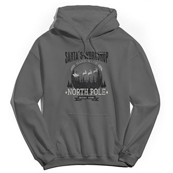 Men's Santa's Workshop Christmas Graphic Hoodie