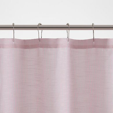 VCNY Home Leon Chambray Ruffle Fabric Shower Curtain