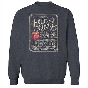 Men's Old Fashioned Hot Cocoa Fleece Sweatshirt