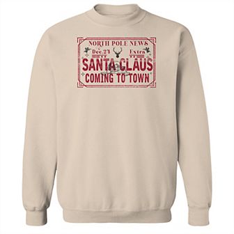 Men's North Pole News Fleece Sweatshirt