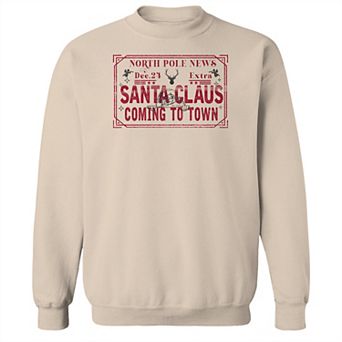 Men's North Pole News Fleece Sweatshirt