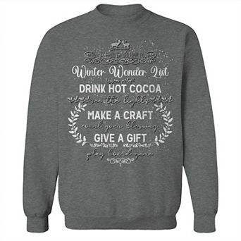 Men's A Very Merry Winter Graphic Fleece Sweatshirt