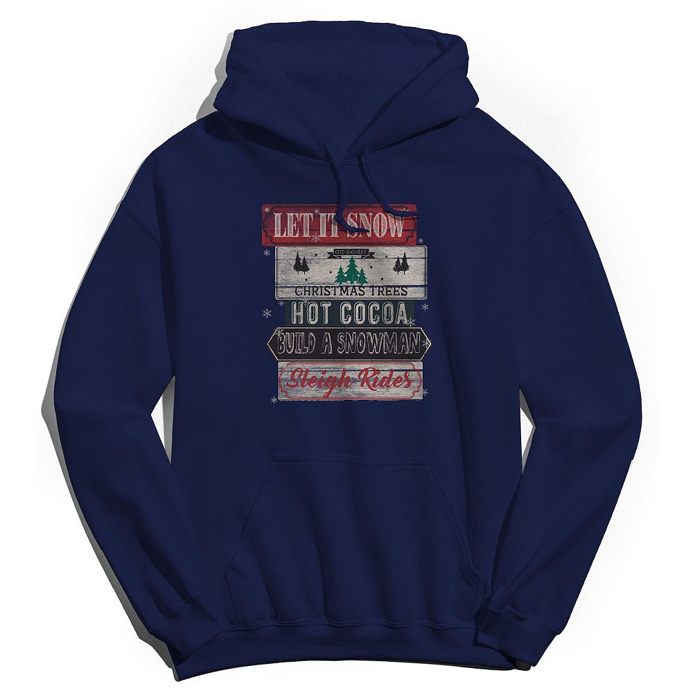 Winters Here...lets snuggle up Hoodie Sweatshirt for Men