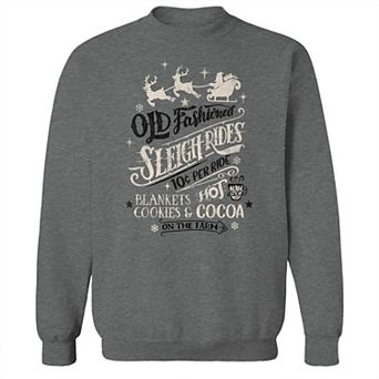 Men's Old Fashioned Sleigh Rides Sweatshirt