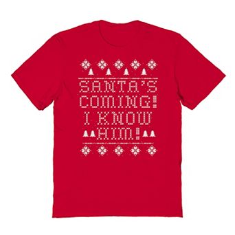 Men's Santa is Coming Graphic Tee