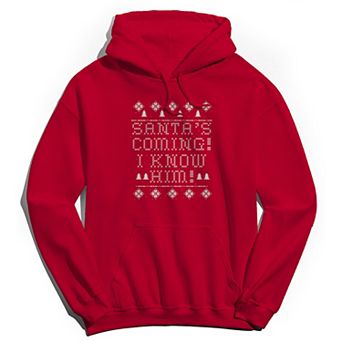 Men's Santa is Coming Hoodie