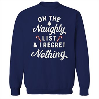 Men's On the Naughty List Fleece Sweatshirt