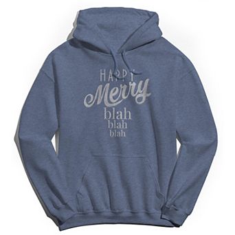 Men's Happy Merry Blah Hoodie