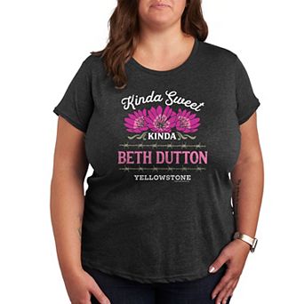 Plus Yellowstone Kinda Beth Dutton Graphic Tee