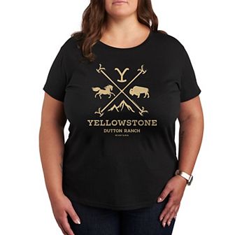 Plus Yellowstone Branding Iron Badge Graphic Tee