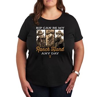 Plus Yellowstone Ranch Hand Any Day Graphic Tee