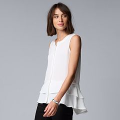 Womens White Sleeveless Shirts & Blouses - Tops, Clothing