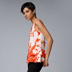 Satin cami tank top orange red  Trendy Tank Tops - Lush Fashion Lounge