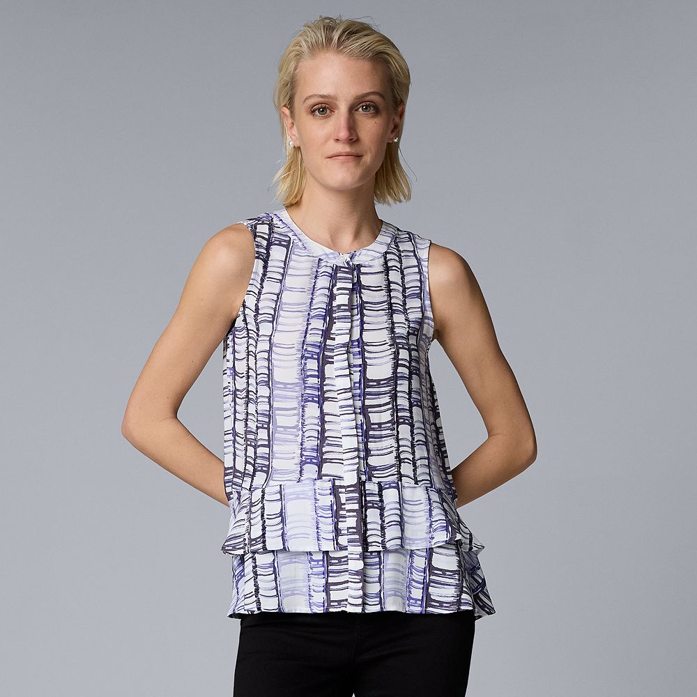 SimplyVera VERAWANG トップス Women's Simply Vera Vera Wang V-Neck Top