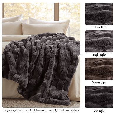 Madison Park Vivienne Faux Fur Throw