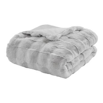 Madison Park Vivienne Faux Fur Throw Blanket