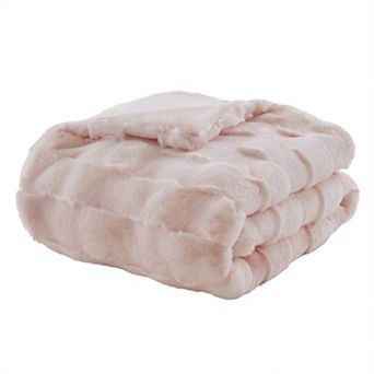 Madison Park Vivienne Faux Fur Throw Blanket