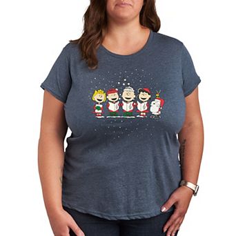 Plus Peanuts Christmas Art Graphic Tee
