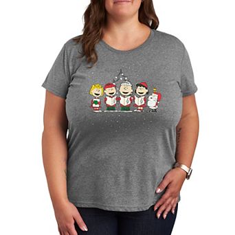 Plus Peanuts Christmas Art Graphic Tee