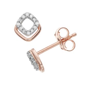 Sterling Silver 1/10 Carat T.W. Diamond Stud Earrings
