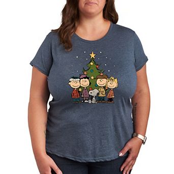 Plus Peanuts Christmas Group Graphic Tee