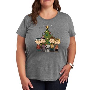 Plus Peanuts Christmas Group Graphic Tee