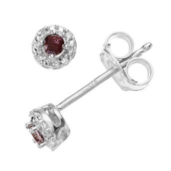 Sterling Silver 1/10 Carat T.W. Diamond Stud Earrings
