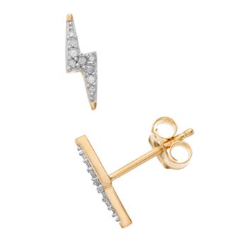 Sterling Silver 1/10 Carat T.W. Diamond Stud Earrings