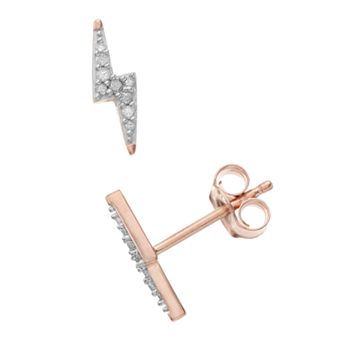 Sterling Silver 1/10 Carat T.W. Diamond Stud Earrings