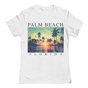 Junior's Palm Beach Photo Graphic Tee