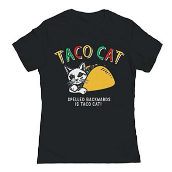 Juniors' Taco Cat Graphic Tee