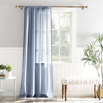 Archaeo Coralie Rod Pocket Sheer 1 Curtain Panel