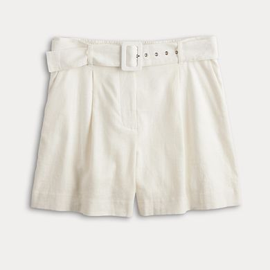 Women's Nine West High-Rise Belted Shorts