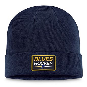 Men's Fanatics Branded Navy St. Louis Blues Authentic Pro Cuffed Knit Hat