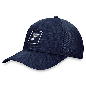 Men's Fanatics Branded Navy St. Louis Blues Authentic Pro Road Trucker Adjustable Hat