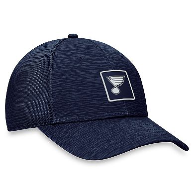 Men's Fanatics Branded Navy St. Louis Blues Authentic Pro Road Trucker Adjustable Hat