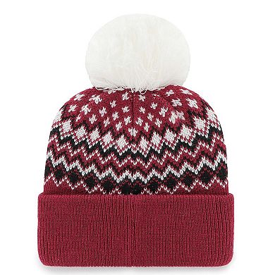 Women's '47 Cardinal Arizona Cardinals Elsa Cuffed Knit Hat with Pom