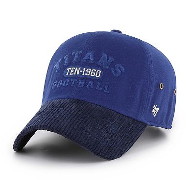 Men's '47 Royal Tennessee Titans Ridgeway Clean Up Adjustable Hat