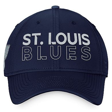 Men's Fanatics Branded  Navy St. Louis Blues Authentic Pro Road Flex Hat