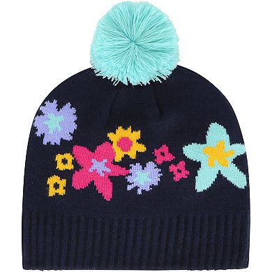 Girls Youth '47 Navy Clemson Tigers Buttercup Knit Beanie with Pom