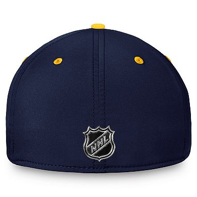 Men's Fanatics Branded Navy/Gold St. Louis Blues Authentic Pro Rink Two-Tone Flex Hat